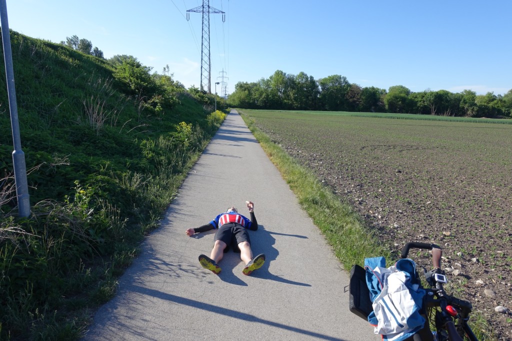 Stefan braucht eine Pause und eine Banane