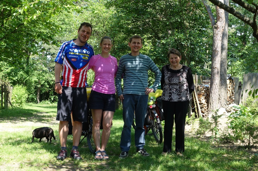 goodbye from Andrzej and his mother