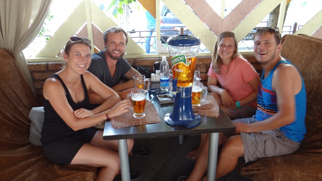 unser erstes gemeinsames Foto auf dieser Reise :-)