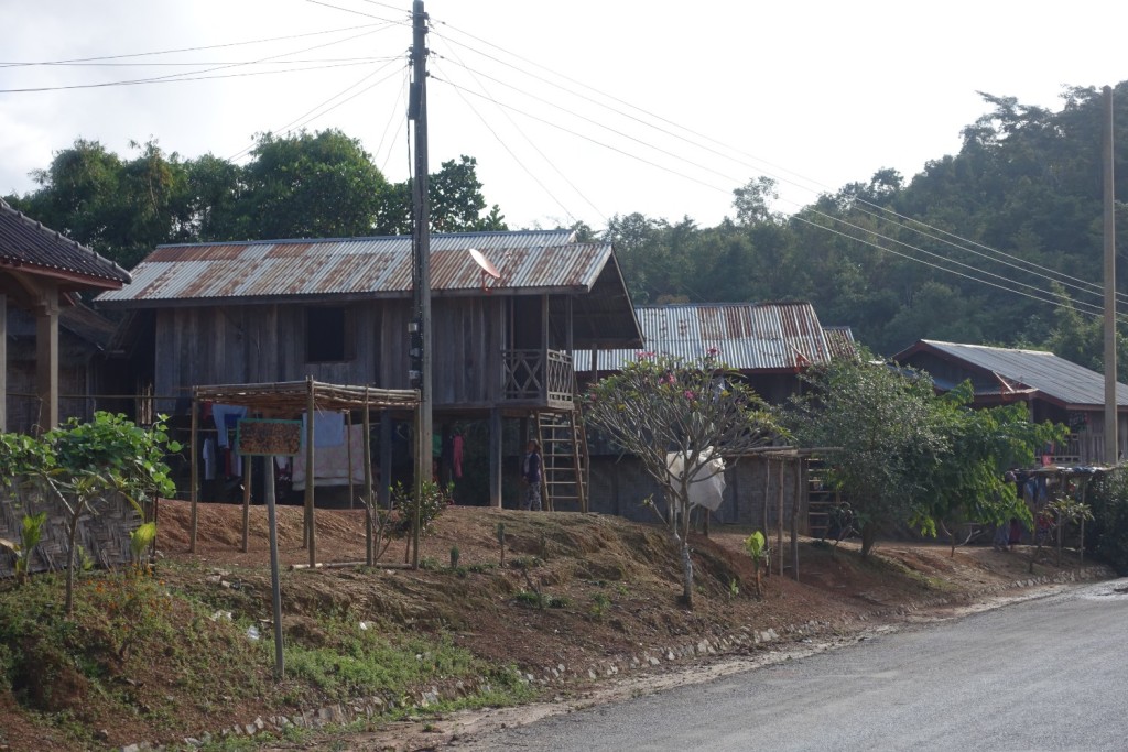 typical village houses in Laos