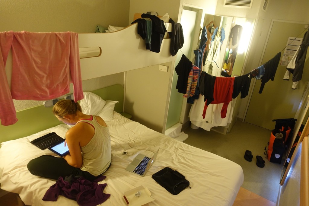 laundry drying at the Ibis