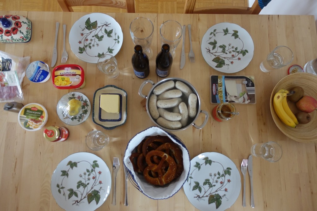 Weisswurst for breakfast