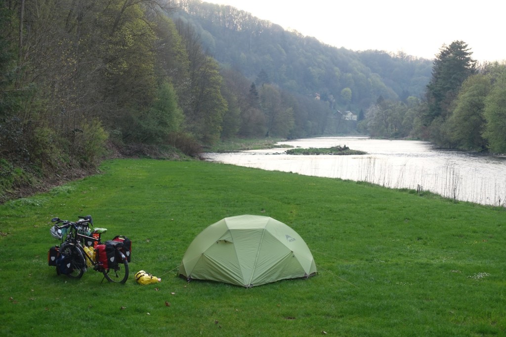 ice cold camping site